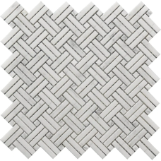 CROSSED BASKET WEAVE MOS 12X12