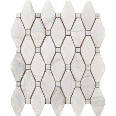 LARGE MARBLE RHOMBUS MOSAIC 12X12
