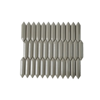 BG TENDER GRAY 3D PICKET 1X4 MOSAIC