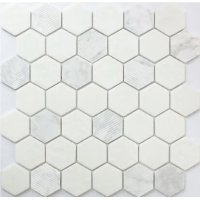 CARRARA HEXAGON 12X12 MOSAIC