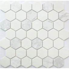 CARRARA HEXAGON 12X12 MOSAIC