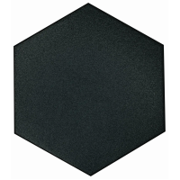 CASABLANCA SOLID BLACK 8X9 HEXAGON