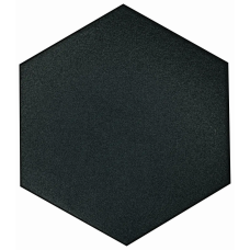 CASABLANCA SOLID BLACK 8X9 HEXAGON