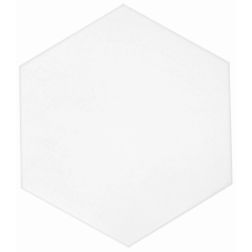 CASABLANCA SOLID WHITE 8X9 HEXAGON