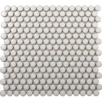 BG PEARL WHITE PENNY ROUND 12X12 MOSAIC