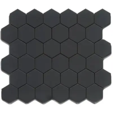 MG BLACK 12X12 MOS. HEXAGON 2X2