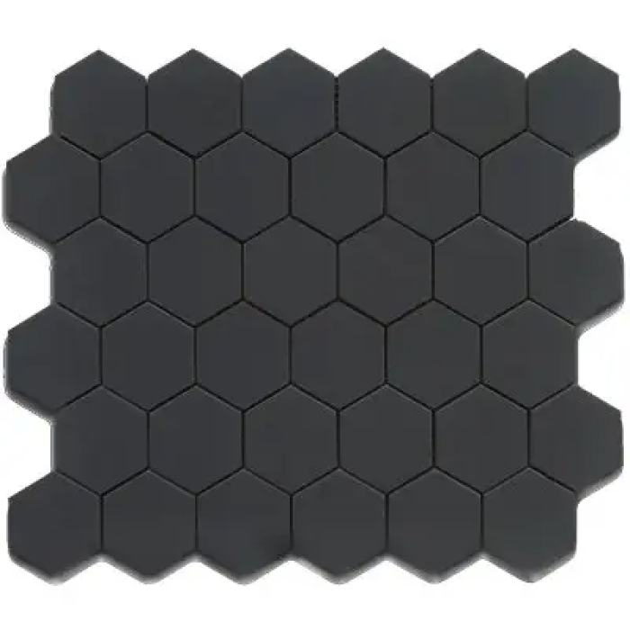 MG BLACK 12X12 MOS. HEXAGON 2X2