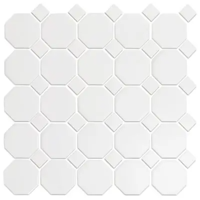 MG WHITE 12X12 OCT MOSAIC