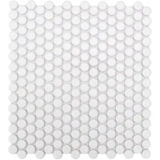 MG WHITE PENNY ROUND 12X12 MOS