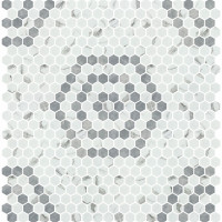 CHICAGO WHITE/GREY LARGE HEX