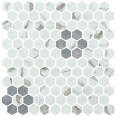 CHICAGO WHITE/GREY ROSETTE