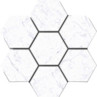 CAPRI CARRARA HEXAGON MOSAIC