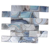AGATE GLASS 2X6 BLUE