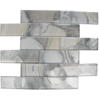 AGATE GLASS 2X6 LIGHT GREY