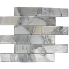 AGATE GLASS 2X6 LIGHT GREY