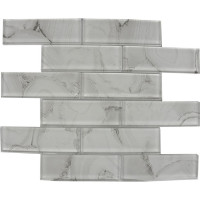 AGATE GLASS 2X6 WHITE