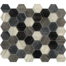DIGITAL GLASS DK.GREY HEXAGON