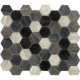 DIGITAL GLASS DK.GREY HEXAGON