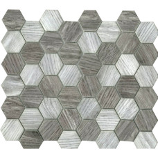 DIGITAL GLASS LT.GREY HEXAGON