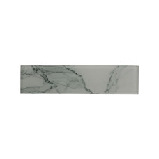 LUXE GLASS 3X12 BIANCO VENATO