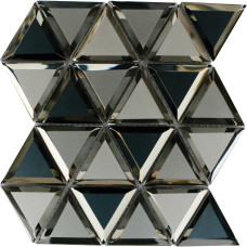 METAL MIRROR TRIANGLE GR/WH MIX