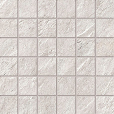 SLATEWORKS QTZ BIANCO 2X2 MOS