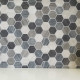 DIGITAL GLASS DK.GREY HEXAGON