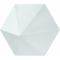 DIMENSIONS QUASAR MATTE WHITE 6X7 HEX
