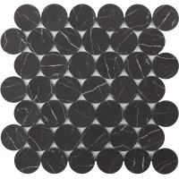 NERO MARQUINA DOTS 12X12 MOSAIC