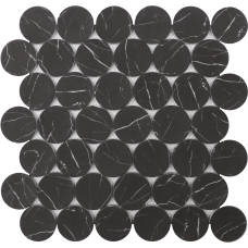 NERO MARQUINA DOTS 12X12 MOSAIC