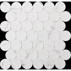 WHITE STATUARY DOTS 12X12 MOSAIC