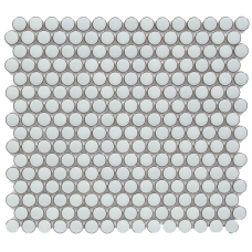 BG MINT GREEN PENNY ROUND 12X12 MOSAIC