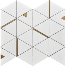 THASSOS TRIANGLE 12X14 MOSAIC