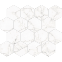 TILE MOSAIC CORE (HEXAGON) WHITE