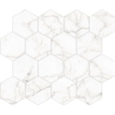 TILE MOSAIC CORE (HEXAGON) WHITE