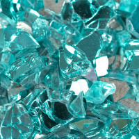 FIRE GLASS AQUA BLUE 0.25