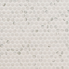CARRARA PENNY ROUND MATTE