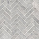 CARRRARA WHITE HERRINGBONE MOSAIC