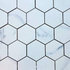 Hexagon Calacatta blue mt 2x2 (mosaic)