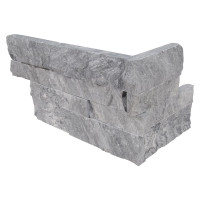 GLACIAL GREY MARBLE LEDGER CORNER