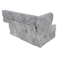 GLACIAL GREY MARBLE LEDGER CORNER
