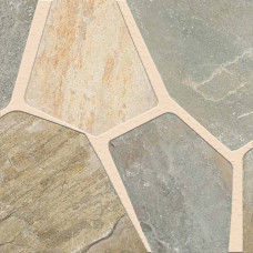 GOLDEN WHITE MESH RANDOM PAVER
