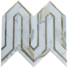 ROCKART + CALACATTA GOLD & METAL MOSAIC