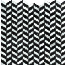 CHEVRON MINI THASSOS/NERO