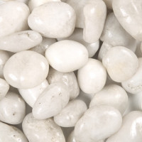 WHITE PEBBLES 2-3 CM 40 LBS