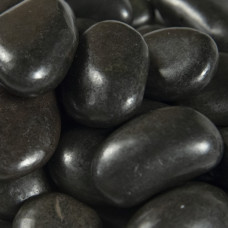 PIEDRA BLK SUP POL PEBBLES .75-1.25IN 20LB