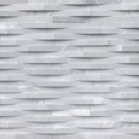 COSMIC GRAY 3D WAVE 6X24 PANEL