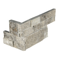 SILVER TRAVERTINE LEDGER CORNER
