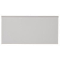 GRAY GLOSSY 3X6 BULLNOSE