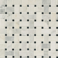 ARABESCATO CARRARA BASKETWEAVE MOSAIC